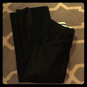 Max Studio Crushed velour black slacks